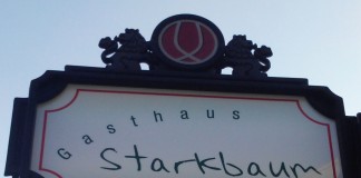 Gut Essen, gut trinken, sich gut unterhalten! Das kann man beim Starkbaum.