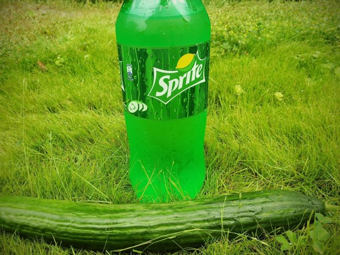 Sprite Cucumber mit Gurke